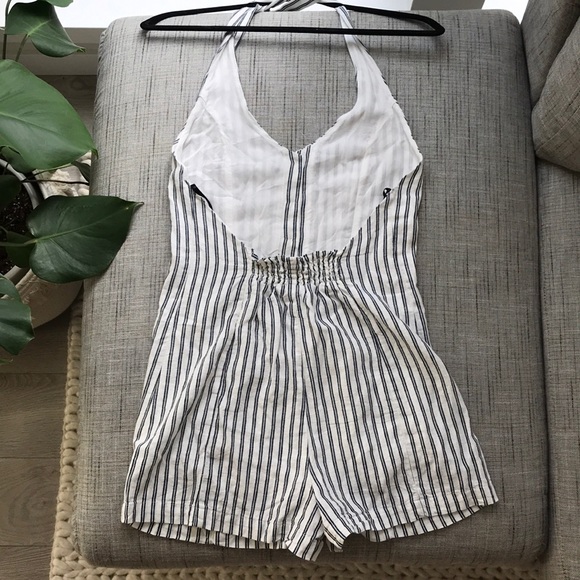 Forever 21 open back striped romper - Picture 3 of 3